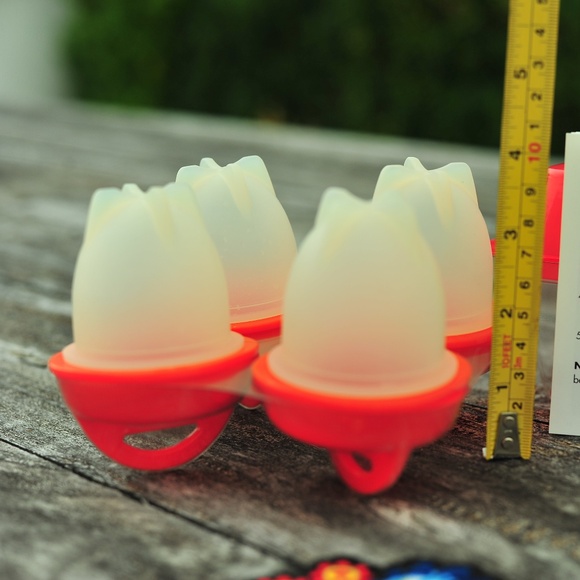 Egger Clean No Egg Shell Peeling Egg Boiling Pouch Red - Picture 4 of 7